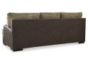 3 Seater Lounge in Two Tone Faux Leather - Findon